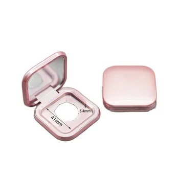 10pcs празен компактен калъф за прах Magic Pink Cosmetic Magnetic Highlighter Pressed Powder Compact Packaging Square Blusher Box