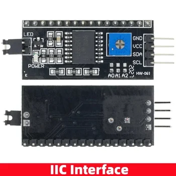 10pcs сериен платков модул порт IIC / I2C / TWI / SPI интерфейсен модул 1602 LCD дисплей