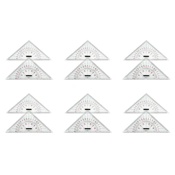 12X диаграма чертеж триъгълник владетел за кораб чертеж 300 мм мащабен триъгълник владетел