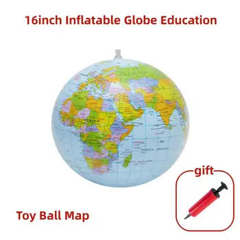 16inch надуваем глобус образование география играчка топка карта балон плаж Home аксесоари Home декор