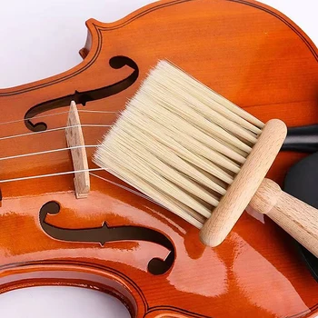1Pc Професионална мека четка за дълбоко почистване за цигулка Guzheng Универсална четка за почистване на цигулка Инструменти за почистване на прах Аксесоари
