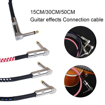 1pcs Електрически китарни ефекти кабел Високоразтеглив PVC мъжки към мъжки китарни ефекти кабел за електрическа китара бас аксесоари