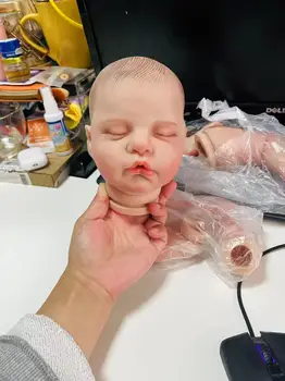 22inch Reborn Doll Kit Ruby вече боядисани преродени кукла части с много детайли Комплект за вени Bebé Reborn Преродено име на бебето на врата