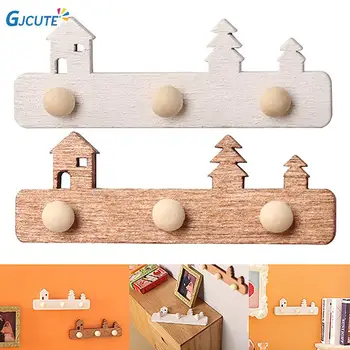 2Pcs 1:6 1:12 Мащаб Dollhouse миниатюрни дървени стена Mount Rack висящи рафт съхранение щанд мебели модел Коледа декор играчка