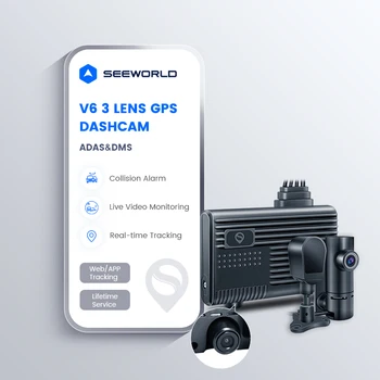 3 канала Dash Cam 4G кола превозно средство GPS Dashcam 1080P видео рекордер камера