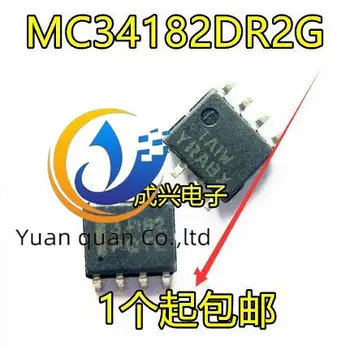 30pcs оригинален нов MC34182DR2G MC34182 34182 операционен усилвател чип SOP-8