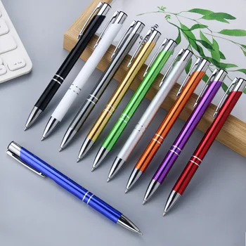 50PCS реклама подарък писалка творчески подарък гел писалка бизнес метална химикалка персонализирани лого надпис име на едро