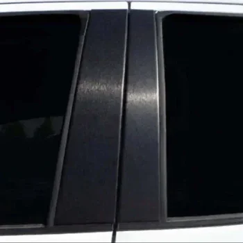 6Pcs кола матово черно BC колона външни декоративни стикери за Toyota Corolla 2014-2018 врата прозорец стълб постове подстригване части