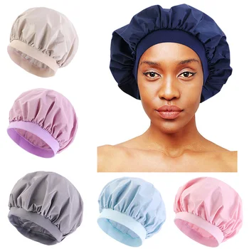 8 цвята еластична прахоустойчива водоустойчива душ шапка мека случайни жени къпане измиване красота косплей парти коса покрива капачка
