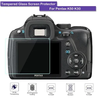 9H твърдост премия закалена реална камера стъкло LCD екран протектор щит филм за Pentax K-50 K50 / K-30 K30