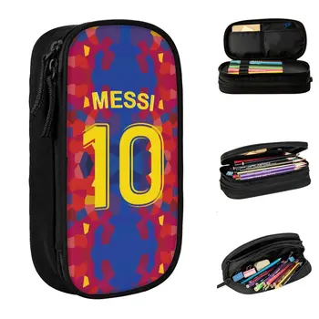 Argentina Номер 10 Футбол футбол моливи случаи творчески Меси писалка чанти деца голям капацитет ученици училище козметични моливи