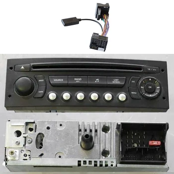 Car Audio Bluetooth 5.0 приемник Aux адаптер за Peugeot Citroen C2 C5 RD45 RD4 радио модул Bluetooth Aux кабел