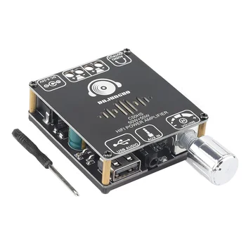 DAJUNGUO C50HS Bluetooth усилвателна платка 50W + 50W TPA3116D2 HiFi чип 12-24V цифров аудио усилвател на мощност модул