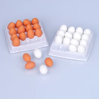 Dollhouse декорация мини симулация яйце патица яйце супермаркет ръчно модел фото подпори