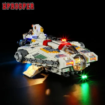 Hprosper 5V LED светлина за 75357 Star Wars Ghost & Phantom II декоративна лампа с кутия за батерии (не включва градивни елементи Lego)