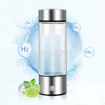 Ionizer Hydrogen Rich Cup Filter Glass Portable Hydrogen Rich Plastic Alkaline Health Device USB Hydrogen Water Bottle