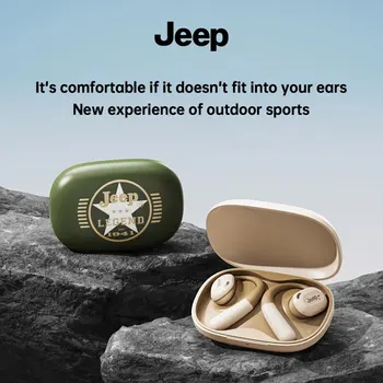 Jeep Bluetooth слушалки висящи слушалки за уши Touch Control операция безжични слушалки Bluetooth 5.3 Sports ухо кука