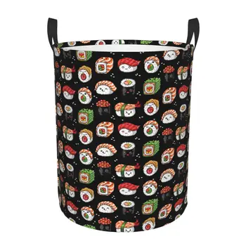 Kawaii Япония суши кошница за пране сгъваема голяма кошче за съхранение на дрехи карикатура аниме манга бебе пречат