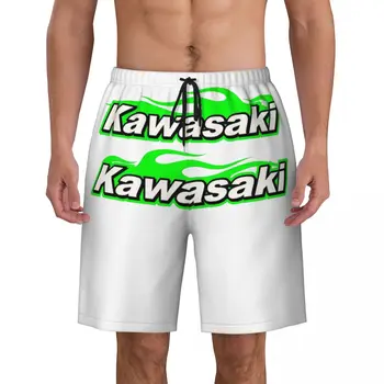 Kawasaki мотоциклет спорт състезателни мъже бански костюми плажно облекло бързо сухо плаж борда шорти плуване шорти