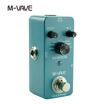 M-VAVE китара stompbox DIG REVERB запис реверберация цифров аудио процесор