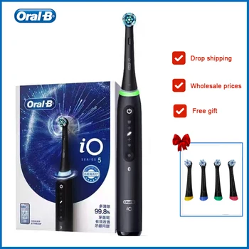 Oral B iO Series Adult Electric Toothbrush IO5 Intelligent Micro Vibration Teeth Whitening Deep Cleaning Tooth Brush Extra Gift