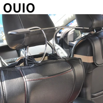 OUIO Облегалка за глава на задната седалка за кола от неръждаема стомана закачалка за Citroen C4 C5 Hyundai Solaris I30 Ix35 Creta Ford Fiesta Fusion Opel