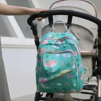 Outdoor Travel Голям капацитет Преносима майка чанта раница малка сладка многофункционална майка и бебе чанта