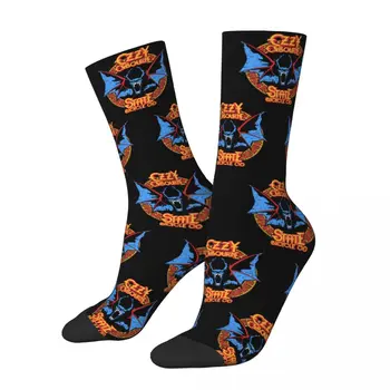 Ozzy Osbourne Мърч чорапи Рок прилеп Принцът на мрака Унисекс чорапи Ветроупорен 3D печат Щастливи чорапи Уличен стил Луд чорап