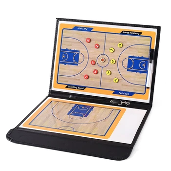 Portable Баскетбол Футбол Тактически съвет Треньор Command Board Оборудване за обучение Магнитна изтриваема сгъваема книга