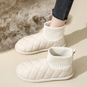 Round Toe Flat Heel ботуши жени нови 2023 луксозни дизайнерски зимни обувки сабо платформа плюшени обувки Австралия каучук мода мен
