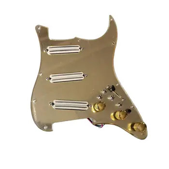 SSS Prewired зареден Pickguard с висока мощност Mini Humbucker пикапи комплект многофункционален Push Pull Switch за китара