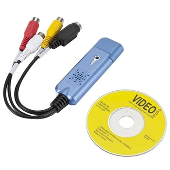 USB 2.0 видео карта за заснемане VHS VCR TV към DVD конвертор за Mac OS X PC Windows 7 8 10 Резервни аксесоари