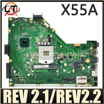 X55A дънна платка за ASUS X55A F55A лаптоп дънна платка REV 2.1 / REV2.2 DDR3 100% тест OK