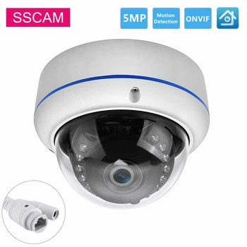 XMEYE 5MP IP куполна охранителна камера POE Откриване на движение Fish Eye Home Security 4MP 5MP мрежова камера 20M IR
