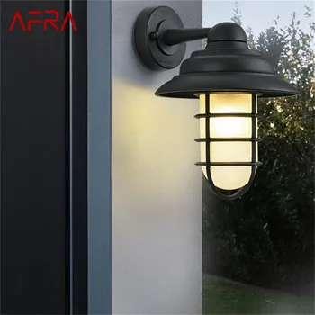 · AFRA ретро външни стенни лампи класически LED осветление водоустойчив IP65 свещи за дома веранда вила