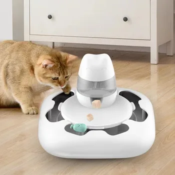 Автоматично подаващо устройство котка играчка Интерактивен улов Хънт награда котенце играчки електрическа интелигентност въртящи се топки ролкови фидер домашни играчки