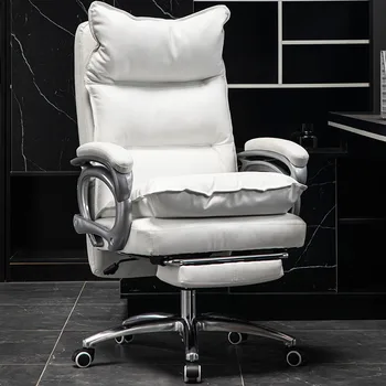 Акцент офис стол мобилен удобен работен компютър скандинавски игрален стол дизайн въртяща се кожа cadeiras de escritorio салон мебели