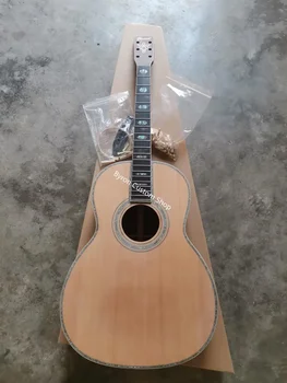 безплатна доставка масивна дървесина персонализирана OOO китара DIY персонализирана китара ръчно изработени OOO акустични китари твърд кедър Китай Guittarras