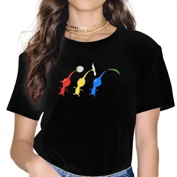 Бягане Дамски тениски Pikmin цветна игра смешно тениска къс ръкав O врата тениски печатни дрехи