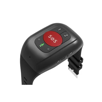 Възрастни 4G SOS часовник GPS проследяване гривна гривна аварийна аларма GPS проследяване сърдечен ритъм монитор за кръвно налягане-A