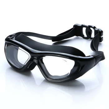 Голяма рамка водоустойчиви и анти-мъгла HD очила за плуване, очила за гмуркане за мъже и жени, плуване Очила Оборудване за плуване