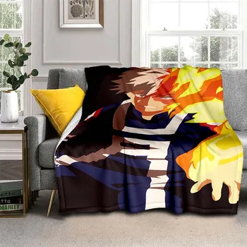 Горещо японско аниме Моят герой Наука одеяло за легло Одеяло за пикник Диван тънко одеяло Климатик одеяло Персонализирани одеяла