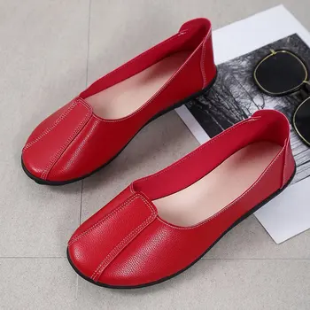 Дамска мода Апартаменти Меки мокасини Маратонки Дамски кръгли пръсти Дамски обувки Oxford Comfortable Всичко върви с апартаменти 2023