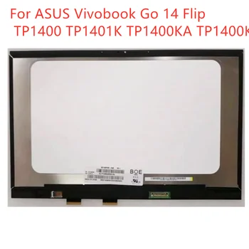 За ASUS Vivobook Go 14 флип TP1401K TP1400 TP1400KA TP1400K лаптоп панел матрица 140 инчов LCD докосване пълен монтаж подмяна