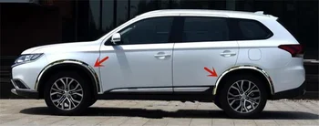 За Mitsubishi Outlander 2016-2021 автомобил от неръждаема стомана Колело вежди Декоративна лента Аксесоари за кола против надраскване