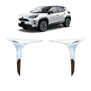 За Toyota Yaris Cross 2020 2021 Кола Предни фарове за мъгла Ленти за лампи Стикери за подстригване на капака Спойлер на предната броня