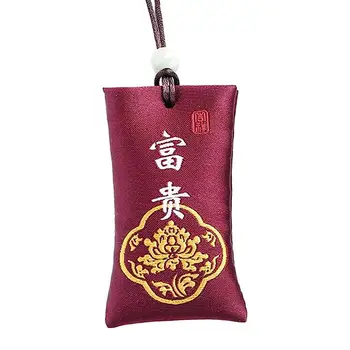 Класически китайски талисман Духовна солена торбичка от Китай 4 * 7 см духовна солена торбичка Надежда за по-добър живот Класически дизайн