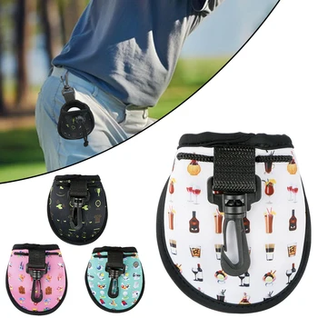 Малки голф топка чанта притежателя с кука шнур малка чанта за съхранение подарък за голфъри преносими топка талията пакет спортни чанти