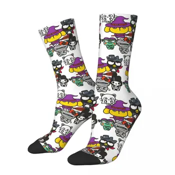 Мода Здравейте Sanrio герои Хелоуин спортни чорапи полиестер дълги чорапи за унисекс пот абсорбиране