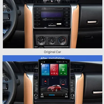 Мултимедийно аудио радио Tesla Player Navi Head Unit Car IPS DSP Android 10 64GB За TOYOTA Fortuner / HILUX Revo / Vigo GPS